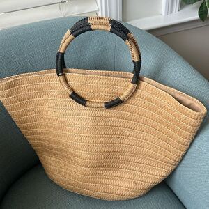 Miztique Straw Summer Beach Bag 20”x12”